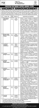 Pakistan Software Export Board Jobs (PSEB) 2025 Advertisment