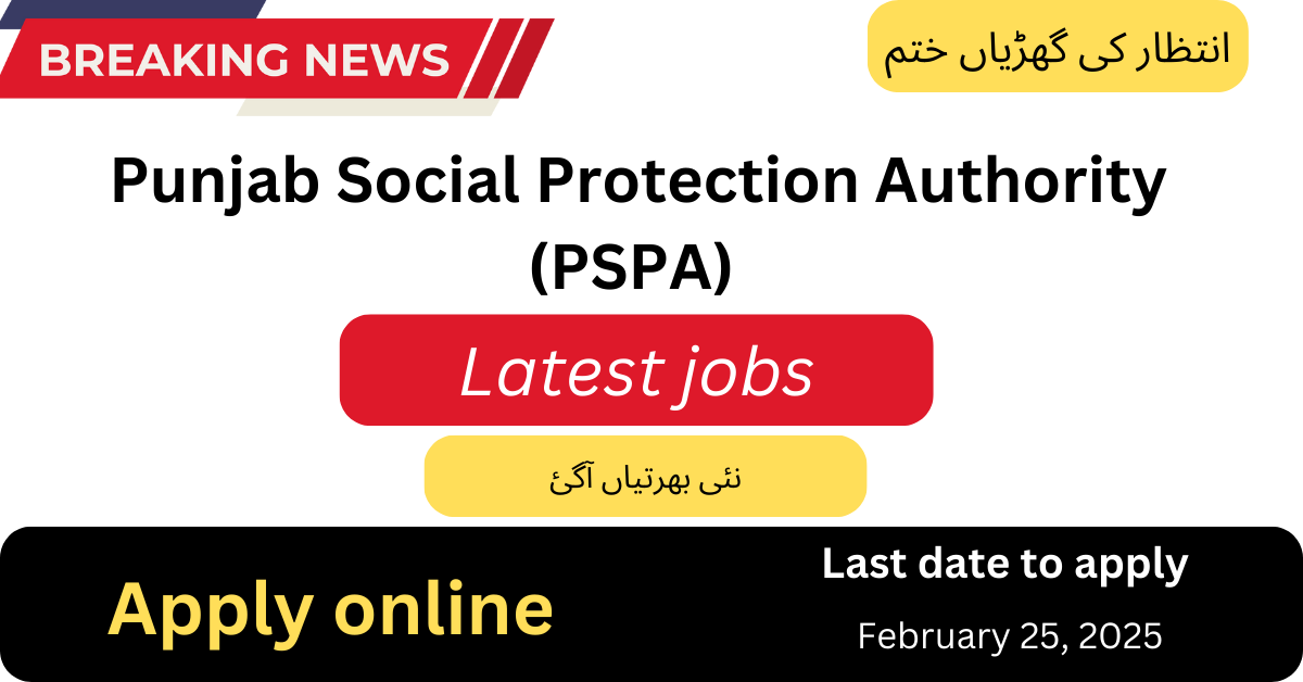 Punjab Social Protection Authority (PSPA) in 2025