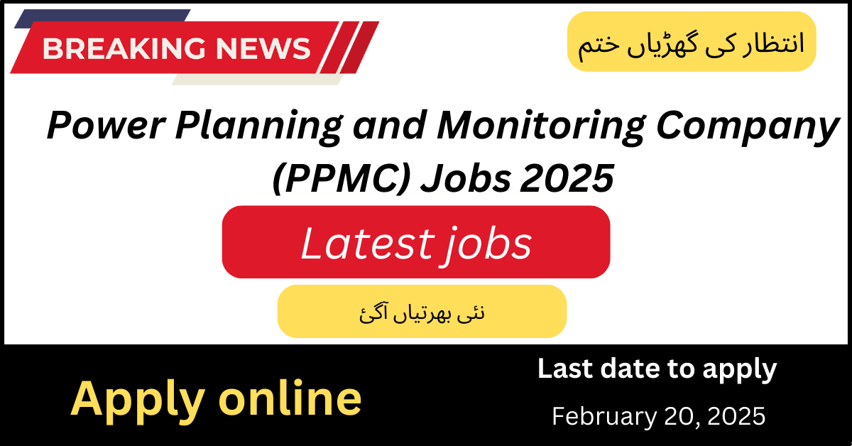 Power Planning and Monitoring Company (PPMC) Jobs 2025